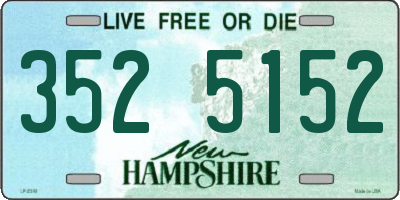 NH license plate 3525152