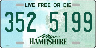 NH license plate 3525199