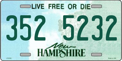 NH license plate 3525232