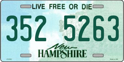 NH license plate 3525263