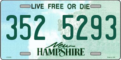 NH license plate 3525293
