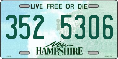 NH license plate 3525306