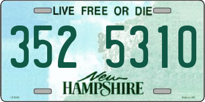 NH license plate 3525310