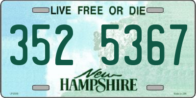 NH license plate 3525367