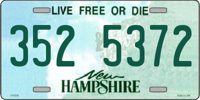 NH license plate 3525372