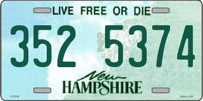 NH license plate 3525374