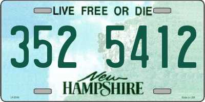 NH license plate 3525412