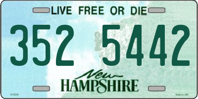 NH license plate 3525442