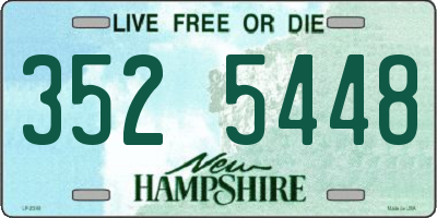 NH license plate 3525448