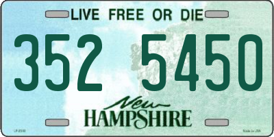 NH license plate 3525450