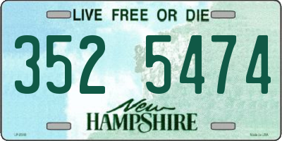 NH license plate 3525474