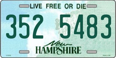 NH license plate 3525483