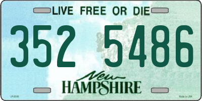 NH license plate 3525486