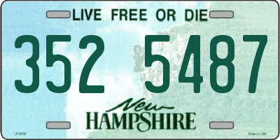 NH license plate 3525487