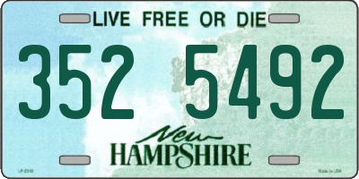 NH license plate 3525492