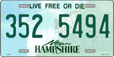 NH license plate 3525494
