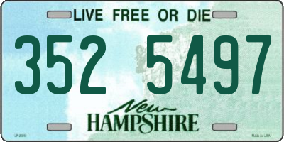 NH license plate 3525497