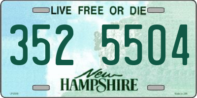 NH license plate 3525504