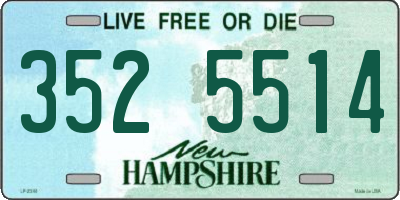 NH license plate 3525514