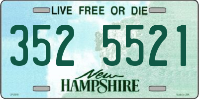 NH license plate 3525521