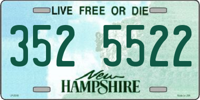 NH license plate 3525522