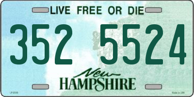NH license plate 3525524