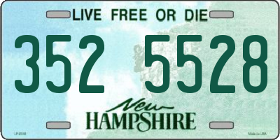 NH license plate 3525528