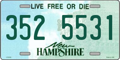 NH license plate 3525531