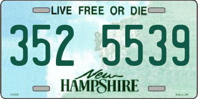 NH license plate 3525539