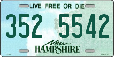 NH license plate 3525542