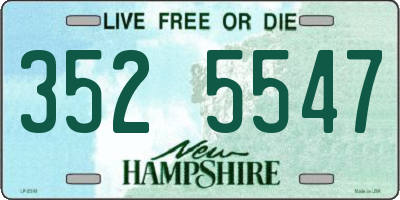 NH license plate 3525547