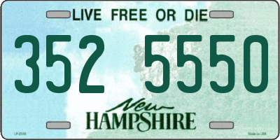 NH license plate 3525550
