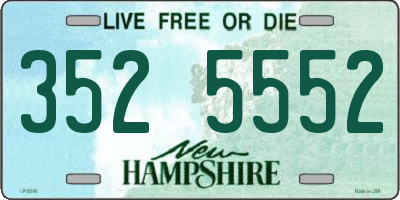 NH license plate 3525552