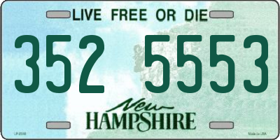 NH license plate 3525553