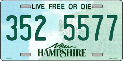 NH license plate 3525577