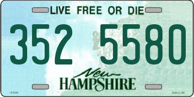 NH license plate 3525580