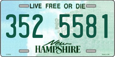 NH license plate 3525581