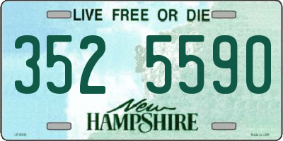 NH license plate 3525590