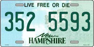 NH license plate 3525593