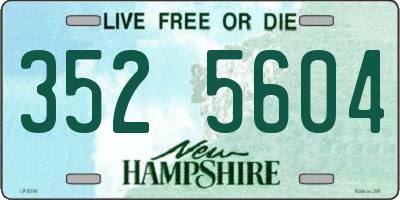 NH license plate 3525604