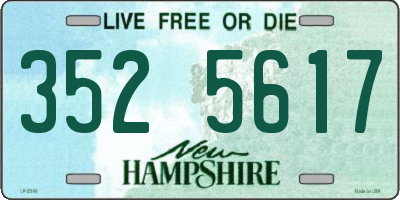 NH license plate 3525617