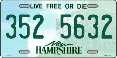 NH license plate 3525632