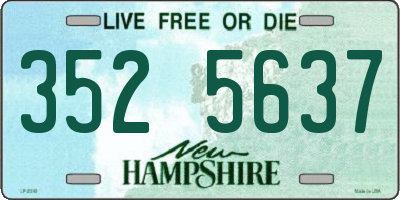 NH license plate 3525637