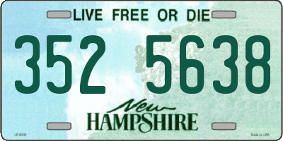 NH license plate 3525638