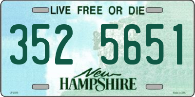 NH license plate 3525651