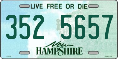 NH license plate 3525657
