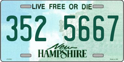 NH license plate 3525667