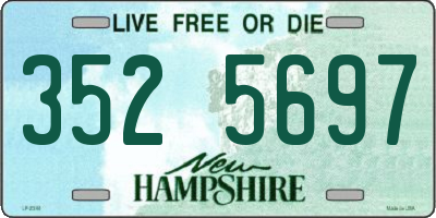 NH license plate 3525697
