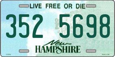 NH license plate 3525698