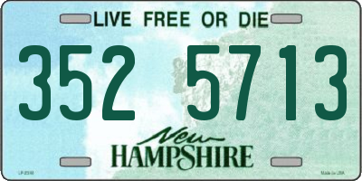 NH license plate 3525713